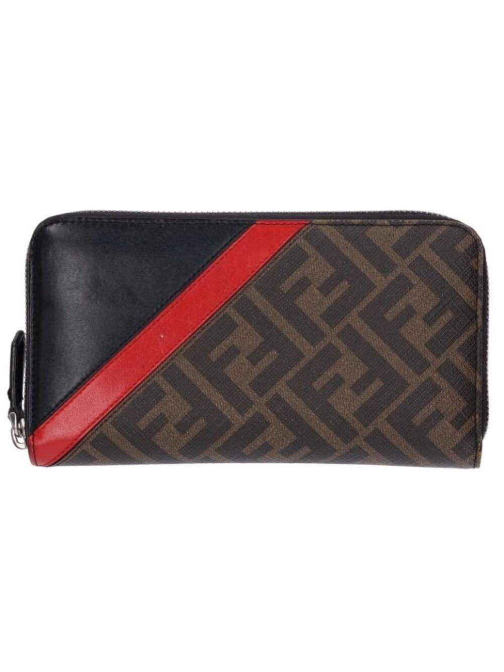 Fendi Zucca Round Zip Wallet